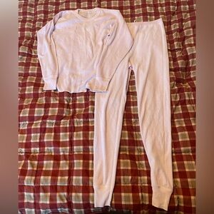 Cozy Pale Pink Long John Set size XL